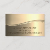 モドーエレガントンラグジュアリー金ゴールド 名刺 (裏面)
