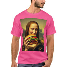 モナおもしろいリサバーガーTシャツ