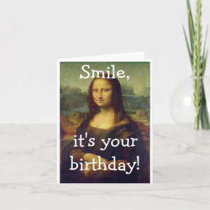 モナおもしろいリサ誕生日カード カード