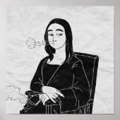 モナおもしろいリサ ポスター (正面)