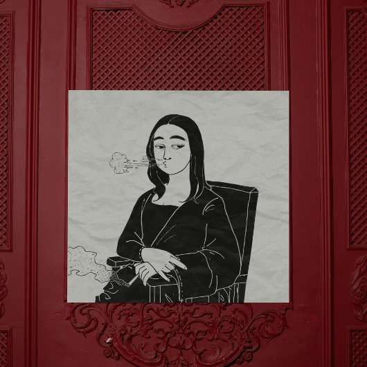 モナおもしろいリサ ポスター