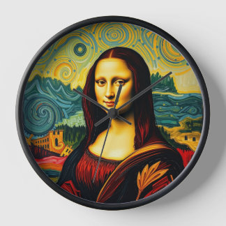 モナお洒落バンゴッホスタイル 壁時計