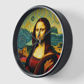 モナお洒落バンゴッホスタイル 壁時計 (傾斜)