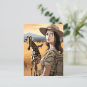 モナがサファリに ポストカード (スタンド正面)