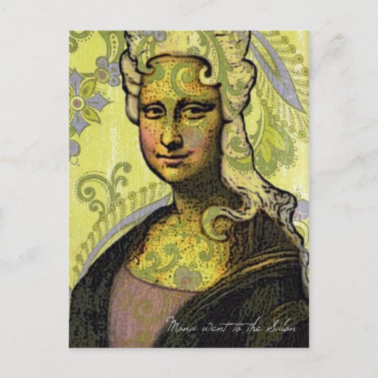 モナがサロンに行った ポストカード (正面)