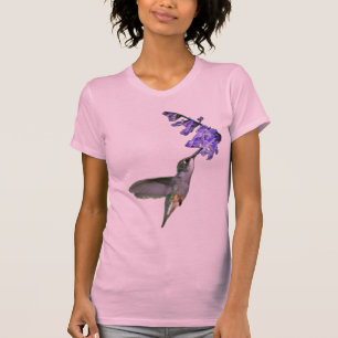 モナのラベンダーを持つハチドリ Tシャツ