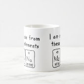 モナの周期表の名前のマグ コーヒーマグカップ (中央)