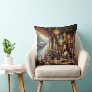 モナはタイのレストランにいる クッション