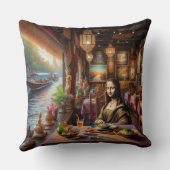 モナはタイのレストランにいる クッション (裏面)