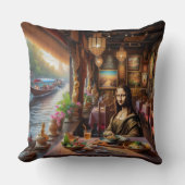 モナはタイのレストランにいる クッション (正面)