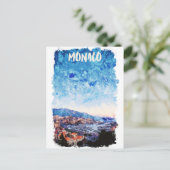 モナカラフルコフランスの・リ絵を描ビエラ ポストカード (スタンド正面)