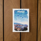 モナカラフルコフランスの・リ絵を描ビエラ ポストカード