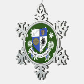 モナガンアイルランドクレストアイルランド スノーフレークピューターオーナメント (右)