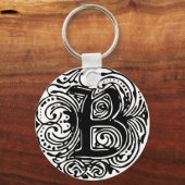 モナキアブラック"B" キーホルダー (正面)