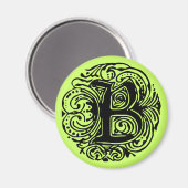 モナキアブラック"B" マグネット (正面/裏面)