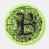 モナキアブラック"B" マグネット (正面)