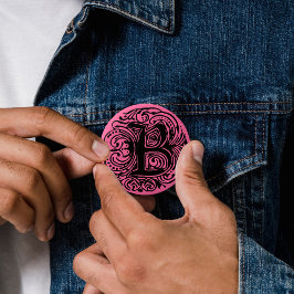 モナキアブラック「B」 缶バッジ