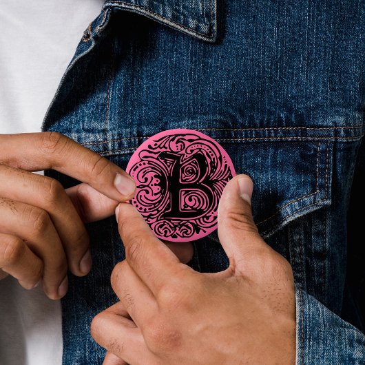 モナキアブラック「B」 缶バッジ