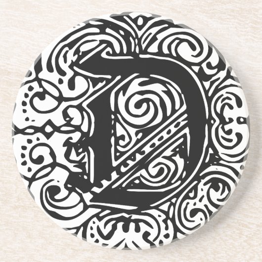 モナキアブラック"D" コースター (正面)