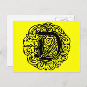 モナキアブラック"D" ポストカード (正面/裏面)