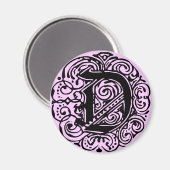 モナキアブラック"D" マグネット (正面/裏面)