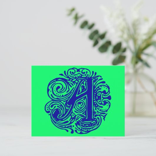 モナキアブルー「A」 ポストカード (スタンド正面)