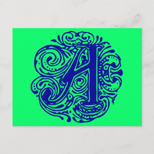 モナキアブルー「A」 ポストカード (正面)