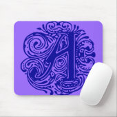 モナキアブルー「A」 マウスパッド (マウス)