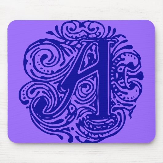 モナキアブルー「A」 マウスパッド (正面)