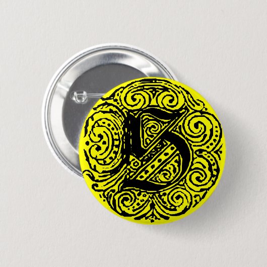 モナキア「S」 缶バッジ (正面&裏面)