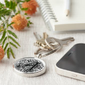 モナキヤ「A」 キーホルダー (側面)