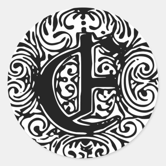 モナキヤ「E」 ラウンドシール (正面)