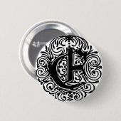 モナキヤ「E」 缶バッジ (正面&裏面)