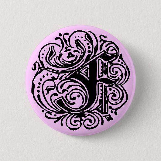 モナキヤ「F」 缶バッジ (正面)