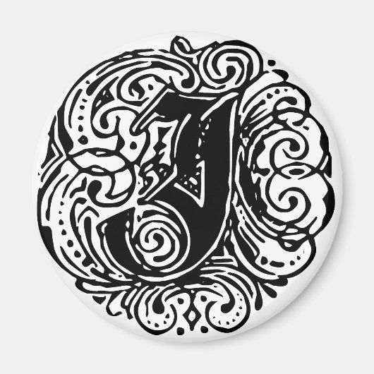 モナキヤ「J」 マグネット (正面)