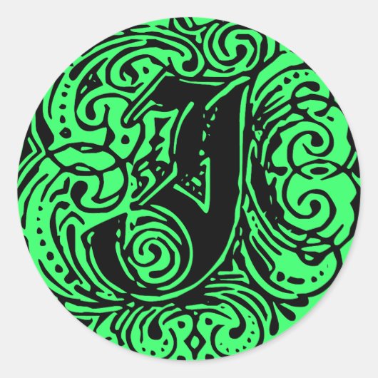 モナキヤ「J」 ラウンドシール (正面)