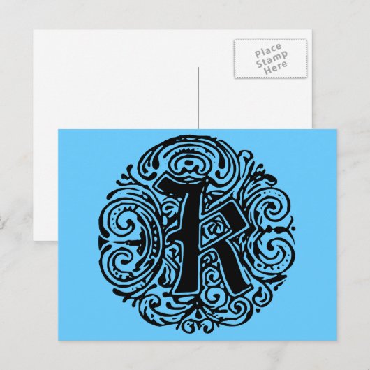 モナキヤ「K」 ポストカード (正面/裏面)