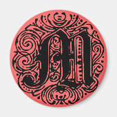 モナキヤ「M」 マグネット (正面)