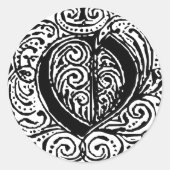 モナキヤ「O」 ラウンドシール (正面)