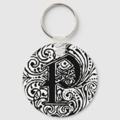 モナキヤ「P」 キーホルダー (正面)