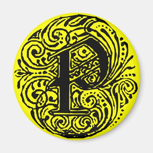 モナキヤ「P」 マグネット (正面)