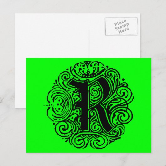 モナキヤ「R」 ポストカード (正面/裏面)