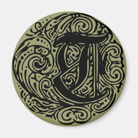 モナキヤ「T」 マグネット (正面)