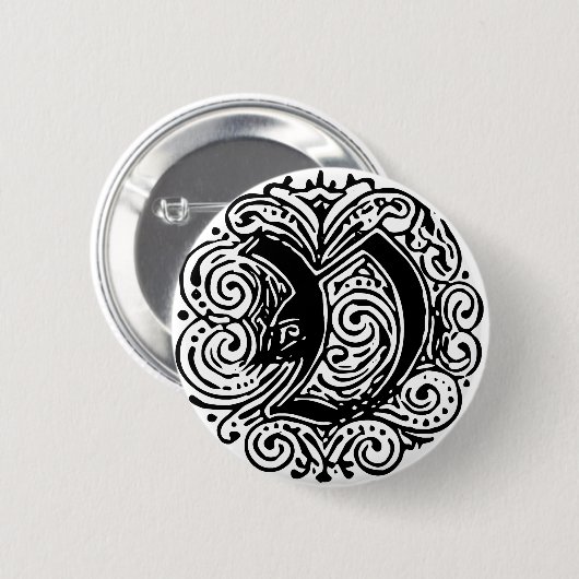 モナキヤ「V」 缶バッジ (正面&裏面)