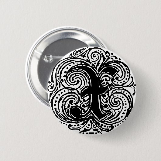 モナキヤ「X」 缶バッジ (正面&裏面)