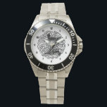 モナキヤ「Z」 腕時計<br><div class="desc">Monarchiaと呼ファンシーばれるLetter Monogramフォント。ヴィンテージビクトリアンスタイル文字。これカスタマイズは、あなたのアートワークまたは文字と。このデザインを製品に転送する。</div>