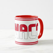 「モナコとシピン」愛国的なコーヒー マグカップ (正面右)