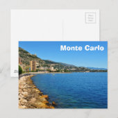 モナコのモンテカルロ ポストカード (正面/裏面)