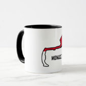 モナコのレース場 マグカップ (正面左)