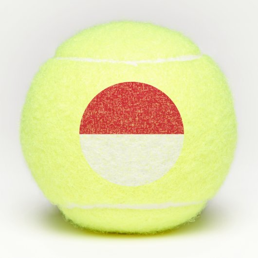 モナコの国旗 テニスボール (正面)